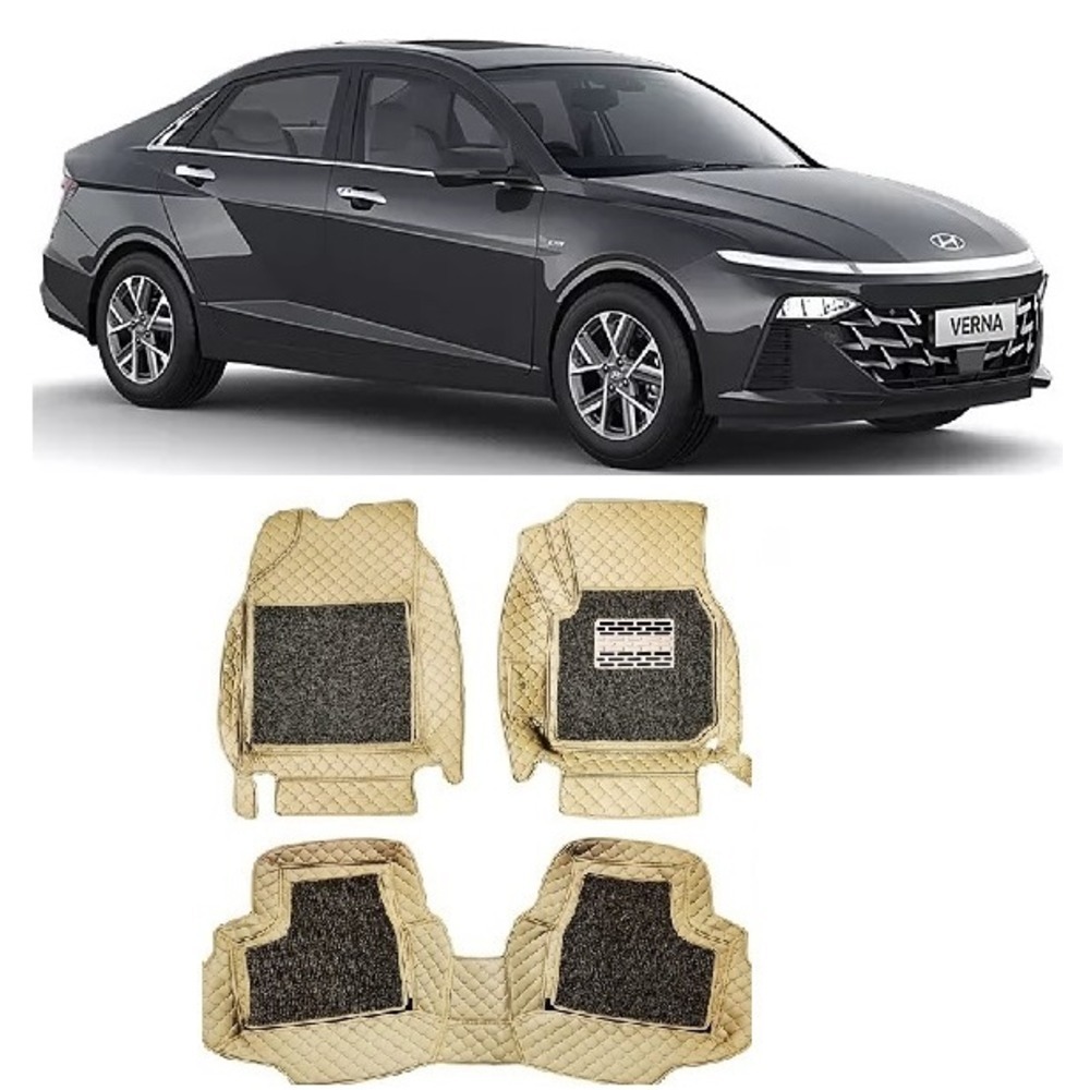 Car Floor Mats for Verna (2023)  - beige